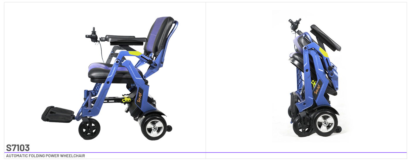 Solax S7103 automatic folding power wheelchair 