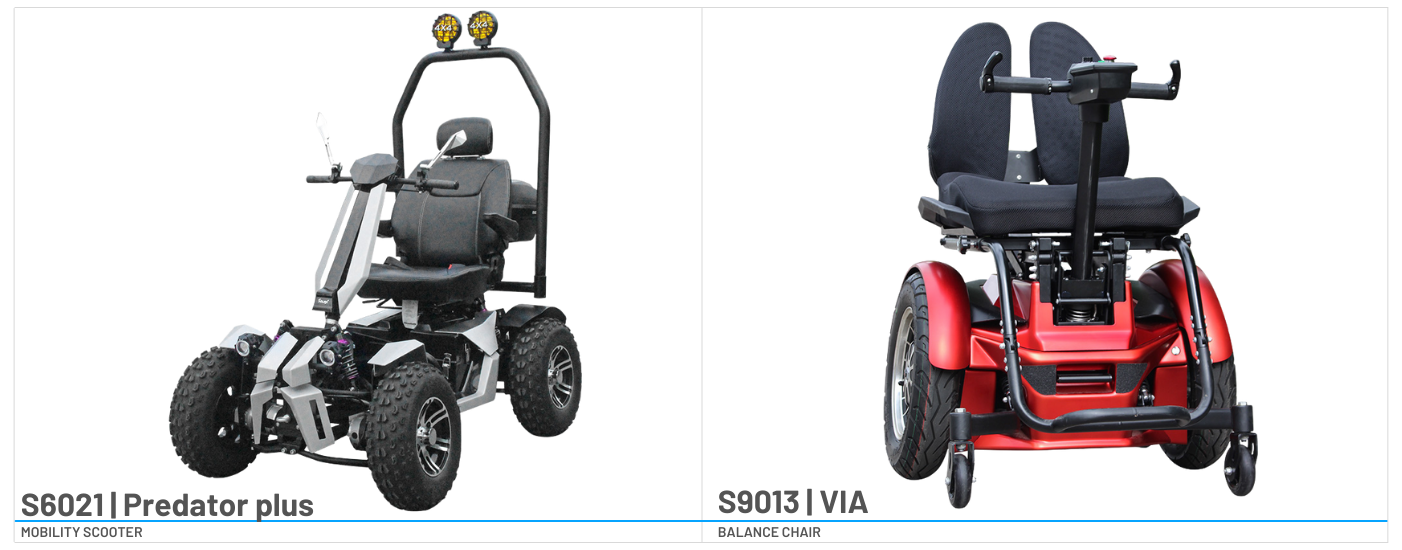 Solax S6021 mobility scooter and S9013 Balance chair